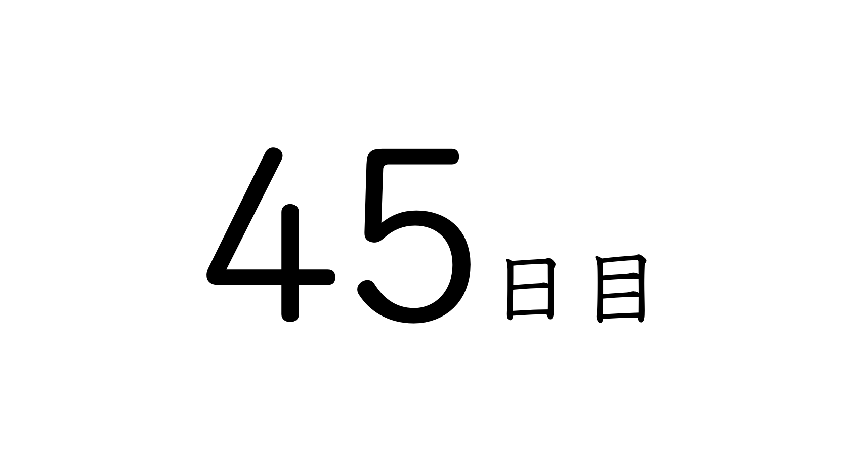 45日目